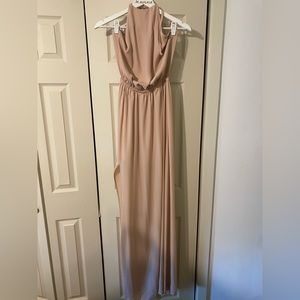 Halter bridesmaid dress